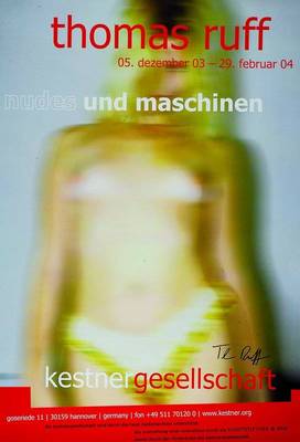 Thomas Ruff, Offset- Plakat der Kestner- Gesellschaft, mit orig. Unterschrift,ca. 83x59cm
