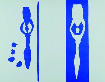 Henri Matisse, 1869-1954, 2 Farblithographien, je ca. 36x28 cm, unter Glas, Rahmen