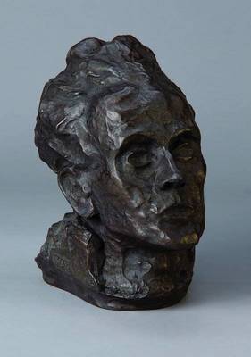 Egon Schiele, 1890-1918, Bronzeskulptur, , Selbstbildnis, WVZ Kallir 4 f, nach einer Terrakotta Skulptur von ca. 1917, im Guss gestempelt,num. ...