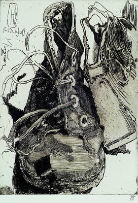 Horst Janssen, 1929-1995, Freundschaft, Radierung, rechts unten handsigniert, ca. 29.5x21 cm