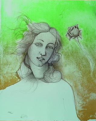 Bruno Bruni, geb. 1935 Gradara/Italien, Venus, Farblithographie, handsigniert und num. 674/1000, ca. 53x42 cm