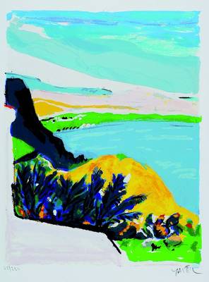 Amos Yaskil, geb. 1935 Haifa, Farbserigraphie, rechts unten signiert, ca. 23 x 30 cm