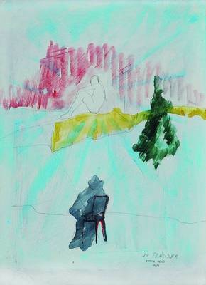 Anatol Herzfeld 1931, Die Träumer, Gouache von 1976, rechts unten signiert, datiert 1976, ca. 50x36 cm unter Glas, Rahmen