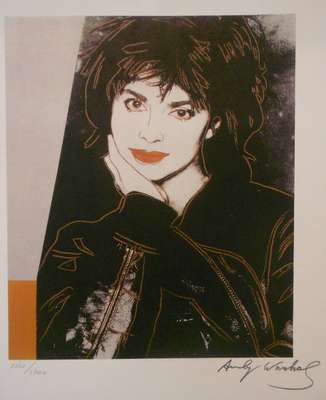 Andy Warhol, 1928-1987, Nastassja Kinski, Farbsiebdruck, signiert und nummeriert 1602/2400, ca. 20,5 x 24,5 cm, rückseitig gestempelt sfmoma