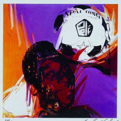 Andy Warhol, 1928-1987, Pele, Farbsiebdruck,signiert und nummeriert 298/2400, ca. 23 x 23 cm, rückseitig gestempelt sfmoma