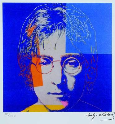 Andy Warhol, 1928-1987, John Lennon, Farbsiebdruck, signiert und nummeriert 324/2400, ca. 23 x 23 cm, rückseitig gestempelt sfmoma