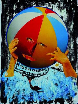 Rüdiger Petke, geb. 1939, Mischtechnik, Lithographie/Collage, rechts unten signiert, datiert 68, ca. 31x22 cm, Gesamt ca.50x40 cm, unter Glas, ...