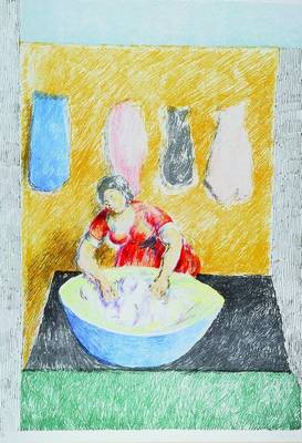 Grant Duncan, 1855-1978, "Washerwoman", Lithographie, signiert, nummeriert 208/350, ca. 73,5 x 52,5 cm