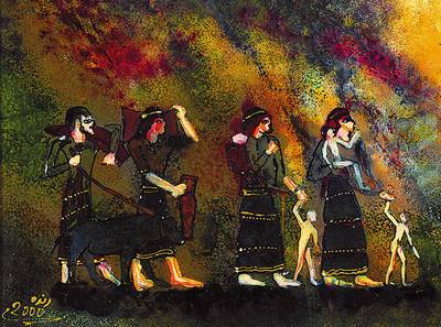 Randa Abou Saadah, 1965 geb. Aleppo/Syrien, Kunststudium an der Akademie in Aleppo, Mitglied der Kunsthandelskammer, große ...