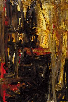 Andreas Baader, Raumstudio I, Mischtechnik in braun, rot und weiß, rückseitig signiert, Auflage 69/189, Passepartout, ca. 50x69 cm, unter Glas, ...