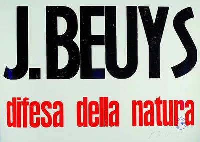 Joseph Beuys, 1921-1986, Siebdruck natura, gestempelt mit dem Hauptstromstempel, handsigniert, ca. 77x54 cm