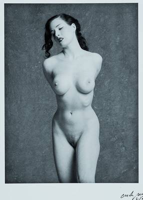 Craig Morey, geb. 1952, s/w Fotografie, Dita von Teese, rechts unten handsigniert, datiert 8.7.12, ca. 28x22 cm