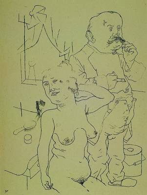 Georg Grosz, 1893-1959, Vier 20er Jahre Aktdarstellungen, Lithographien, "Sonntag früh 1922", "Aus der Jugendzeit 1922", ...