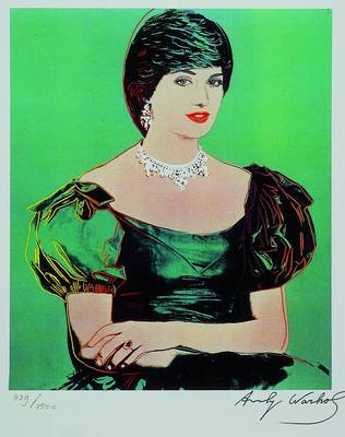 Andy Warhol, 1928-1987, Lady Di, Offsetdruck, handsigniert und num. 829/2400, ca. 24.5x20.5 cm