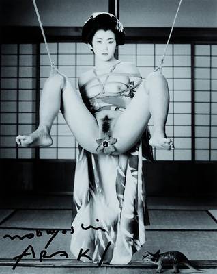 Nobuyoshi Araki, geb. 1940 Tokio, Fotografie, weiblicher Akt, handsigniert, ca. 24x19 cm