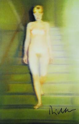 Gerhard Richter, geb. 1932 Dresden, Postkarte, Emma-Akt, rechts unten signiert, ca. 14,5x10,5 cm