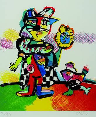 Otmar Alt, geb. 1940, Farbsiebdruck, handsigniert und num. 82/99, ca. 38x32 cm, unter Glas, Rahmen