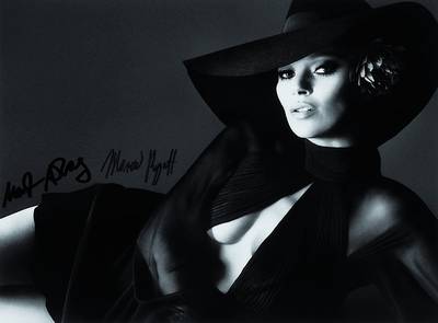 Mert Alas und Marcus Pigott, s/w Fotografie, Kate Moss, Vogue Russia 2012, handsigniert, ca. 19.8x27 cm