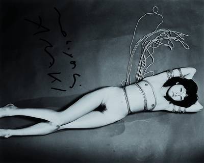 Nobuyoshi Araki, geb. 1940, s/w Fotografie, handsigniert, ca. 25x20.3 cm