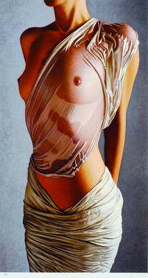 Willi Kissmer, geb. 1951 Duisburg, Giclee auf handgemachtem Baumwollpapier, weiblicher Akt, signiert, bezeichnet PP, ca. 50x27.5 cm