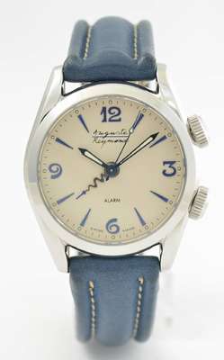 AUGUSTE REYMOND Armbandwecker, Schweiz, Handaufzug, lt. Bodengravur limitierte Auflage v. 300 Stück, Boden verschr., Kontrast- zifferbl., gebl. ...