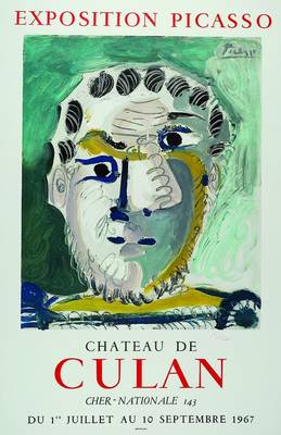 Pablo Picasso, 1881-1973, Chateau de Culan, Exposition Picasso, 1. Juli - 10. September 1967, Farblithografie, handsigniert, unter Glas gerahmt, ca. ...