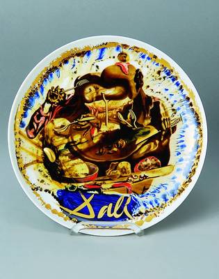 Salvador Dali, 1904-1999, Künstlerteller, Rosenthal, limitierte Auflage 881/5000, im Teller Druck signiert, Original-Karton, D. ca. 25 cm