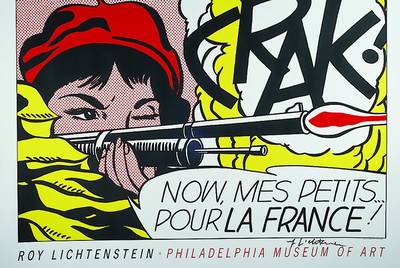 Roy Lichtenstein, 1923-1997, Crak, Now mes les petits pour la france, Farboffset, handsigniert, ca. 69x91 cm