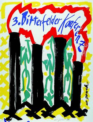 A.R.Penck, geb. 1939 Dresden, Bitterfeld, Siebdruck, handsigniert, ca. 76x53 cm