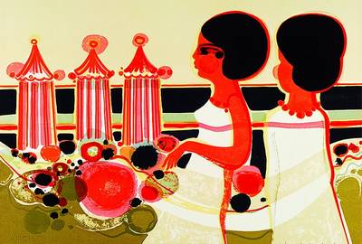 Miriam Tinguely, geb. 1950, 10 Lithographien, 100er und 150er Auflagen, auf Arches und Japan, signiert, ca. 42x56 cm