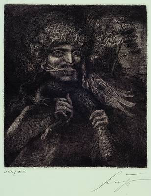 Ernst Fuchs, geb. 1930 Wien, 3 Radierungen, verschiedene Darstellungen, jeweils handsigniert und num. 2109/3000, ca. 18,5x16,5 cm, Blattgr. ca. ...