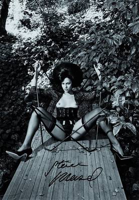 Steven Meisel, geb. 1954 New York, s/w Fotografie, Eva Mendes, ca. 28x20,5 cm
