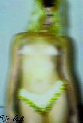 Thomas Ruff, geb. 1958, Farbfotografie, weiblicher Akt, links unten signiert, Passepartout, unter Glas gerahmt, ca. 18x28 cm
