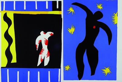 Henri Matisse, 1869-1954, zwei Farblithographien, je ca. 38x30cm, unter Glas gerahmt