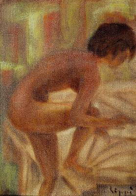 Raffaele Lippi, 1911-1982, Weiblicher Akt, Öl/Malkarton, rechts unten signiert, ca. 35x25 cm, Rahmen