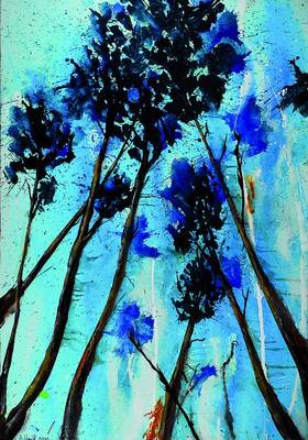 Marion Schmidt, geb. 1963 Eschwege, Gipfelstürmer, Acryl, handsigniert und datiert10/2013, rückseitig gestempelt, ca. 70x100 cm