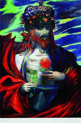 Ernst Fuchs, geb. 1930 Wien, "Der Rosenkönig", Giclee auf schwerem handgemachten Baumwollpapier, 2012, handsigniert und num. 200/300, ca. ...