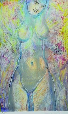 Ernst Fuchs, geb. 1930 Wien, "Lolita", Giclee auf schwerem handgemachten Baumwollpapier, 2012, handsigniert und num. 12/300, ca. 54x33,5 ...
