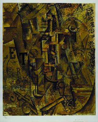 Reproduktion nach Pablo Picasso, 1881-1973, Le Bouteille de Rhum, Farblithographie aus den 1960er Jahren, handsigniert und num. 192/250, Edition Guy ...