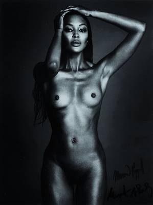 Mert Alas & Marcus Piggott, Naomi Campbell, Interview September 2013, s/w Fotografie, handsigniert, ca. 26.5x20 cm