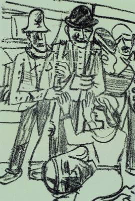 Max Beckmann, 1884-1950, Lithographie von 1937, vergleiche Wvz Gallwitz 286, Passepartout, unter Glas gerahmt, ca. 10x14 cm