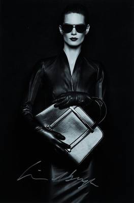 Peter Lindbergh, geb. 1944, s/w Fotografie, handsigniert, ca. 30x20 cm
