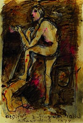 Rudi Baerwind, 1910-1982 Mannheim, Studium in Berlin, München und Paris, war Schüler von Fernand Leger, hier: Ödipus befragt das Orakel, ...