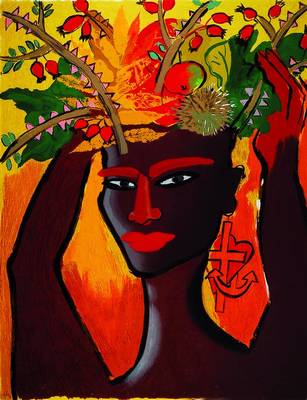 Elvira Bach, geb. 1950, Farbsiebdruck, handsigniert und num. 34/90, ca. 90x70cm, unter Glas, Rahmen