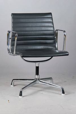 Aluminium-Chair, Charles Eames, EA 108, original von Herman Miller, 60er Jahre, guter Zustand, ca. 82x60x65 cm, Sh. ca. 47 cm