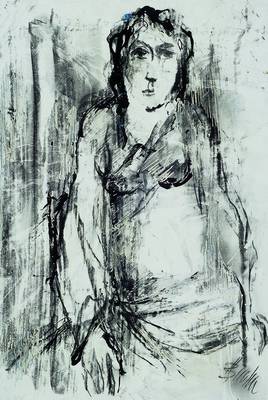 Walter Bernstein, 1901-1981 Neunkirchen/Saar, Sitzende, Mischtechnik: Kohle, Tusche und Gouache auf Karton, rechts unten signiert, ca. 35x26cm