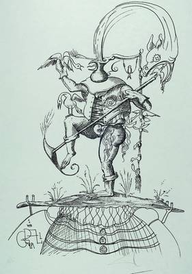Salvador Dali, 1904-1989, Lithographie, Les Songes drolatiques de Pantragruel, 1975, vgl. Ralf Micheler und Löpsinger, Dali Das druckgraphische Werk ...