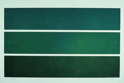 Joan Hernandez Pijuan, 1931-2005, "Komposition", Farbradierung auf Bütten, 1977, handsigniert und nummeriert 71/75, datiert 77, ca. ...