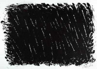 Günther Uecker, geb. 1930, "Bewegung III", Lithographie auf Karton, 1980, handsigniert und nummeriert 51/180, datiert 80, Stempel ...