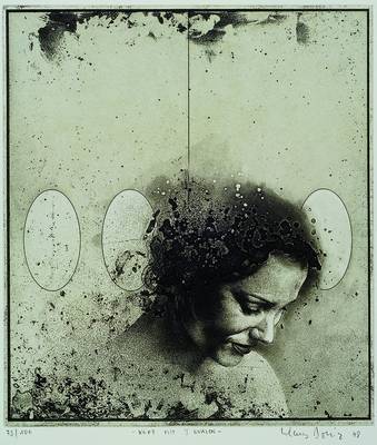 Klaus Böttger, 1942-1992, Radierung, Kopf mit 3 Ovalen, signiert und nummeriert 73/100, datiert 78, ca. 31x27.5 cm, Blattgr. ca. 59.5x50 cm